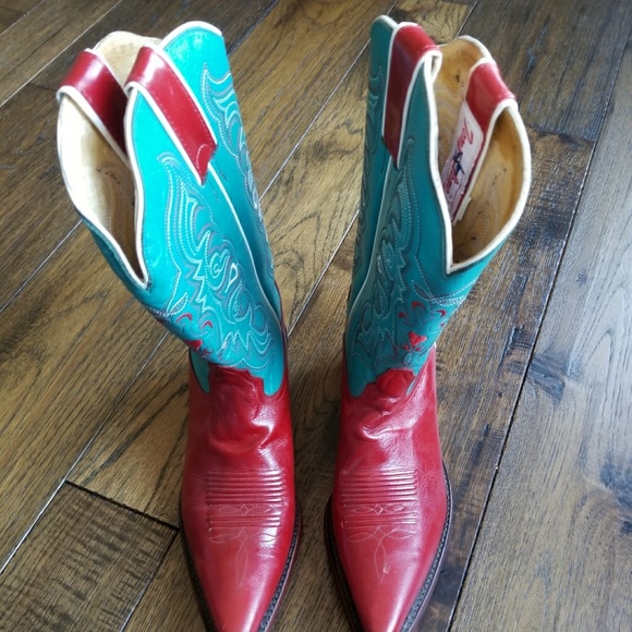 tony lama turquoise boots